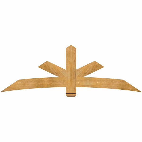 Ekena Millwork Alberta Rough Sawn Timber Gable Bracket, Western Red Cedar, 84"W x 28"H x 4"D x 6"F, 8/12 Pitch GBW084X28X0406ALB00RWR - main
